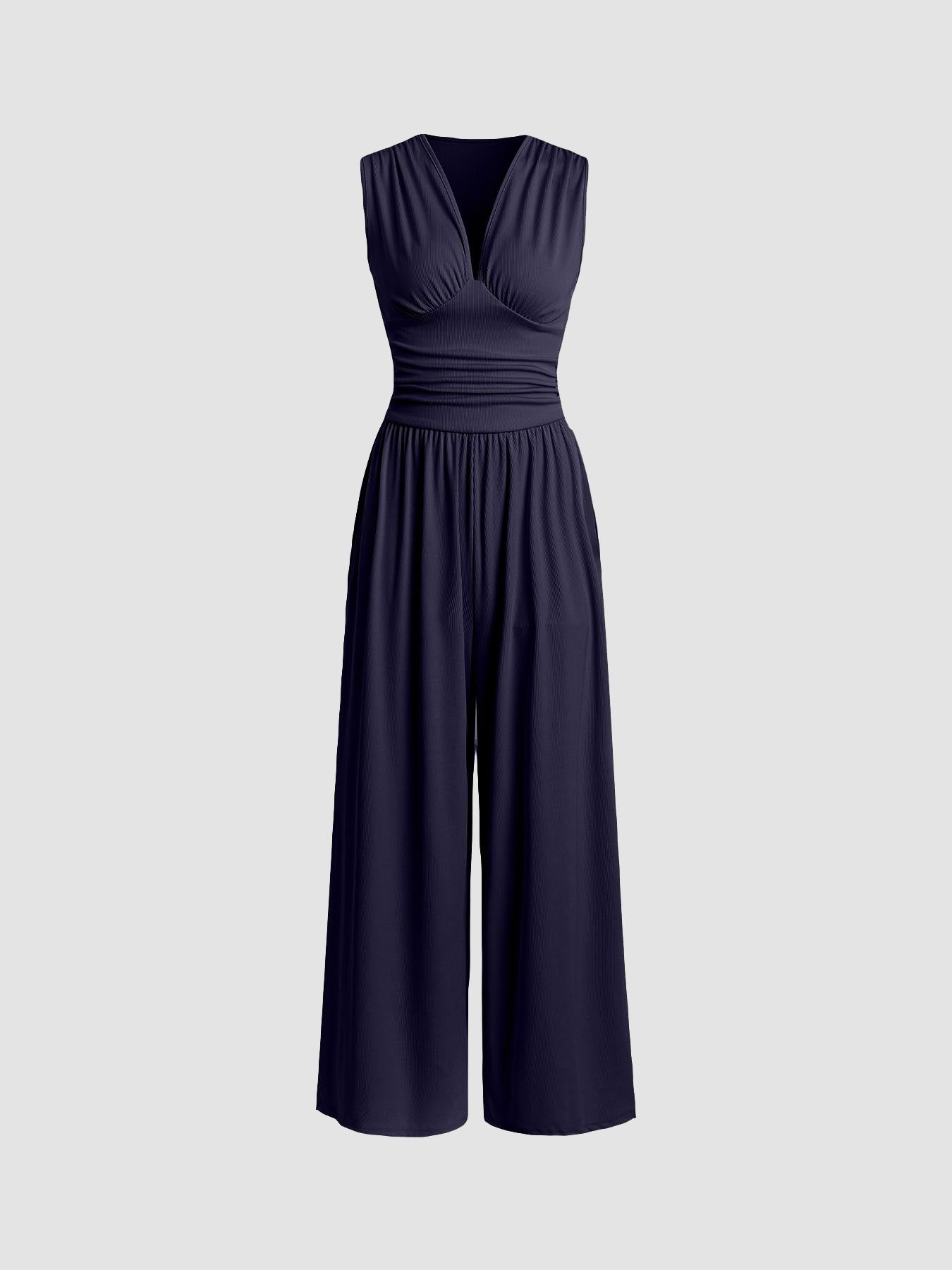 CHARITY - Elegante Mouwloze Wide-Leg Jumpsuit