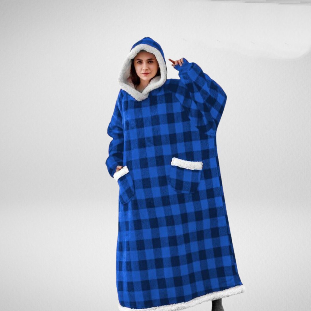 Ruime Hoodie Deken met Warme Fleece Voering