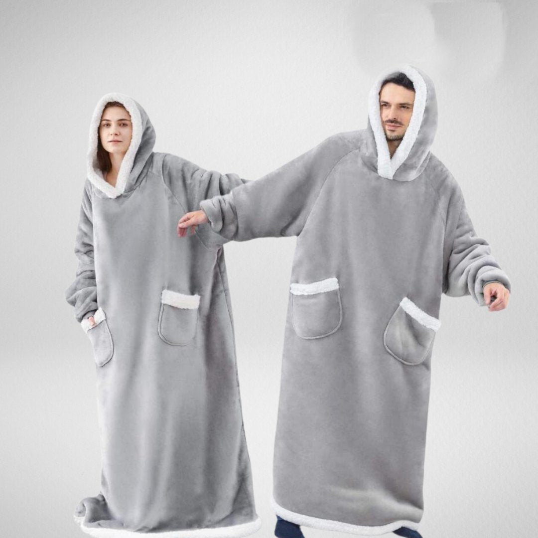 Ruime Hoodie Deken met Warme Fleece Voering