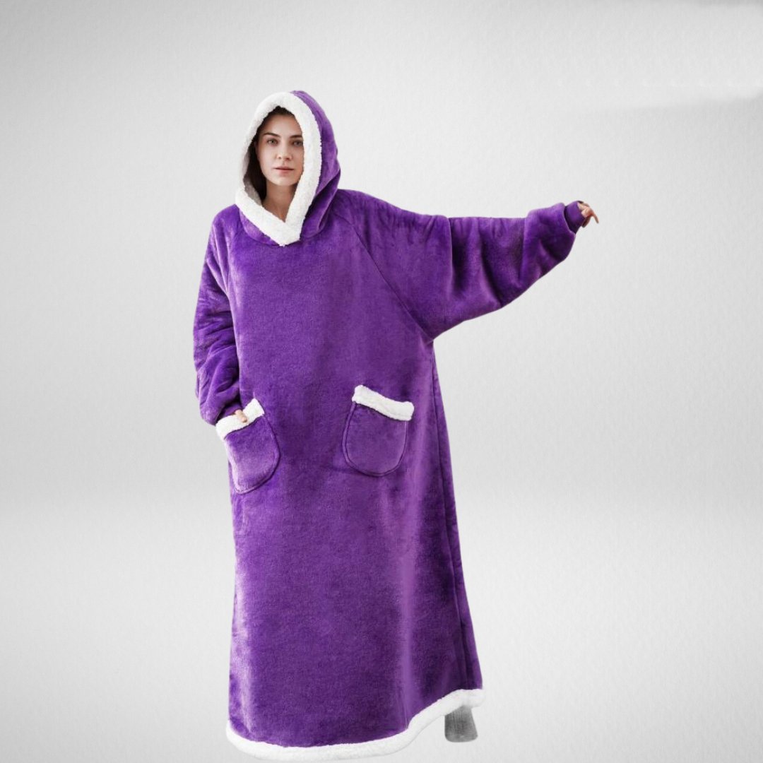 Ruime Hoodie Deken met Warme Fleece Voering