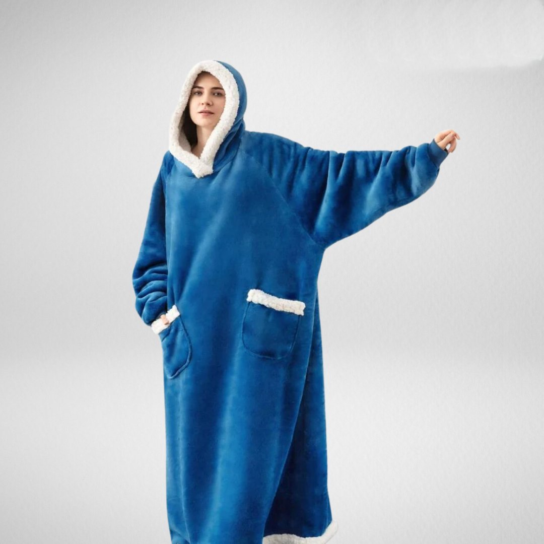 Ruime Hoodie Deken met Warme Fleece Voering