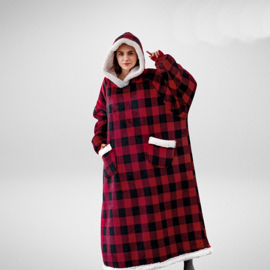 Ruime Hoodie Deken met Warme Fleece Voering