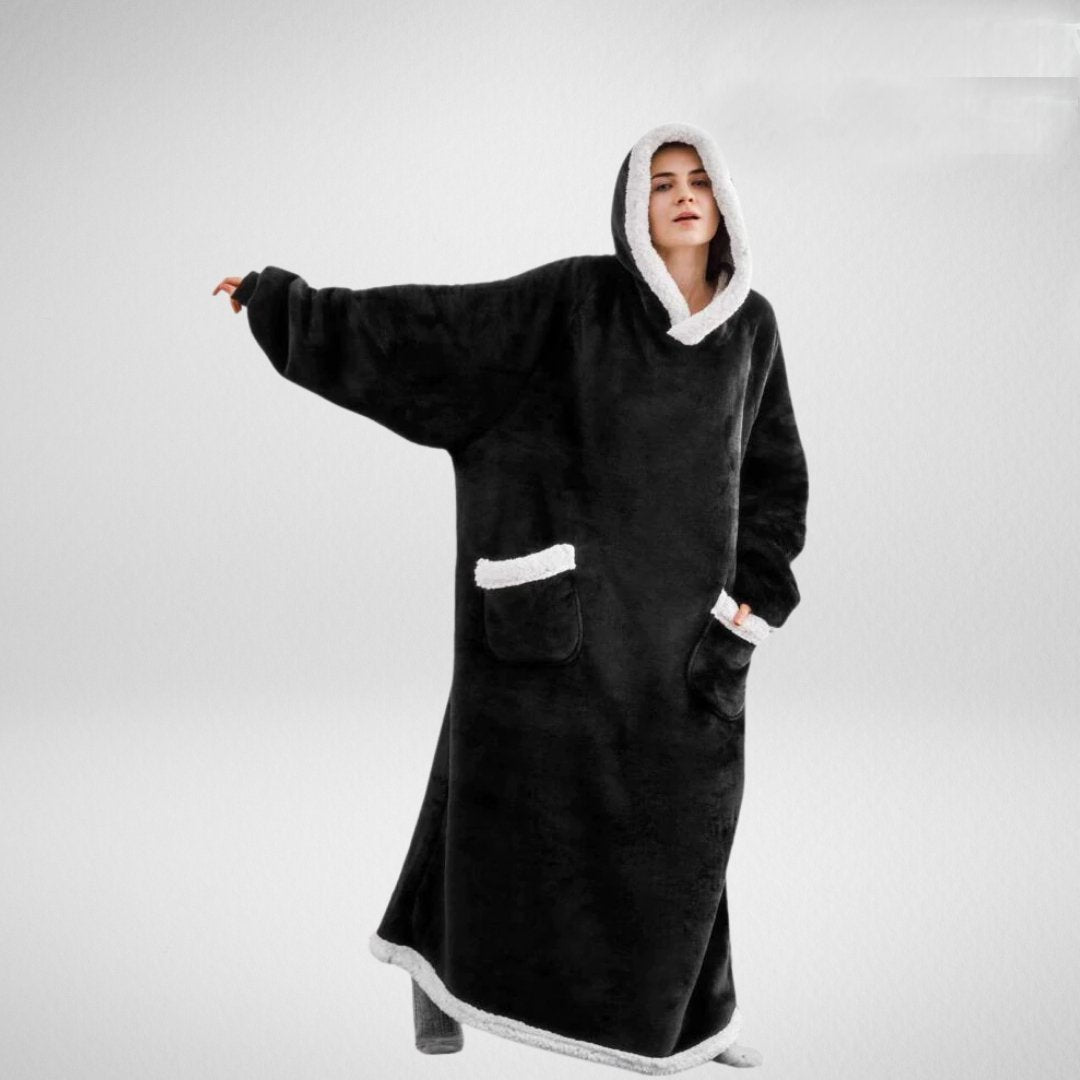 Ruime Hoodie Deken met Warme Fleece Voering