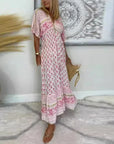 Autumn™ - Boho Print Maxi Jurk