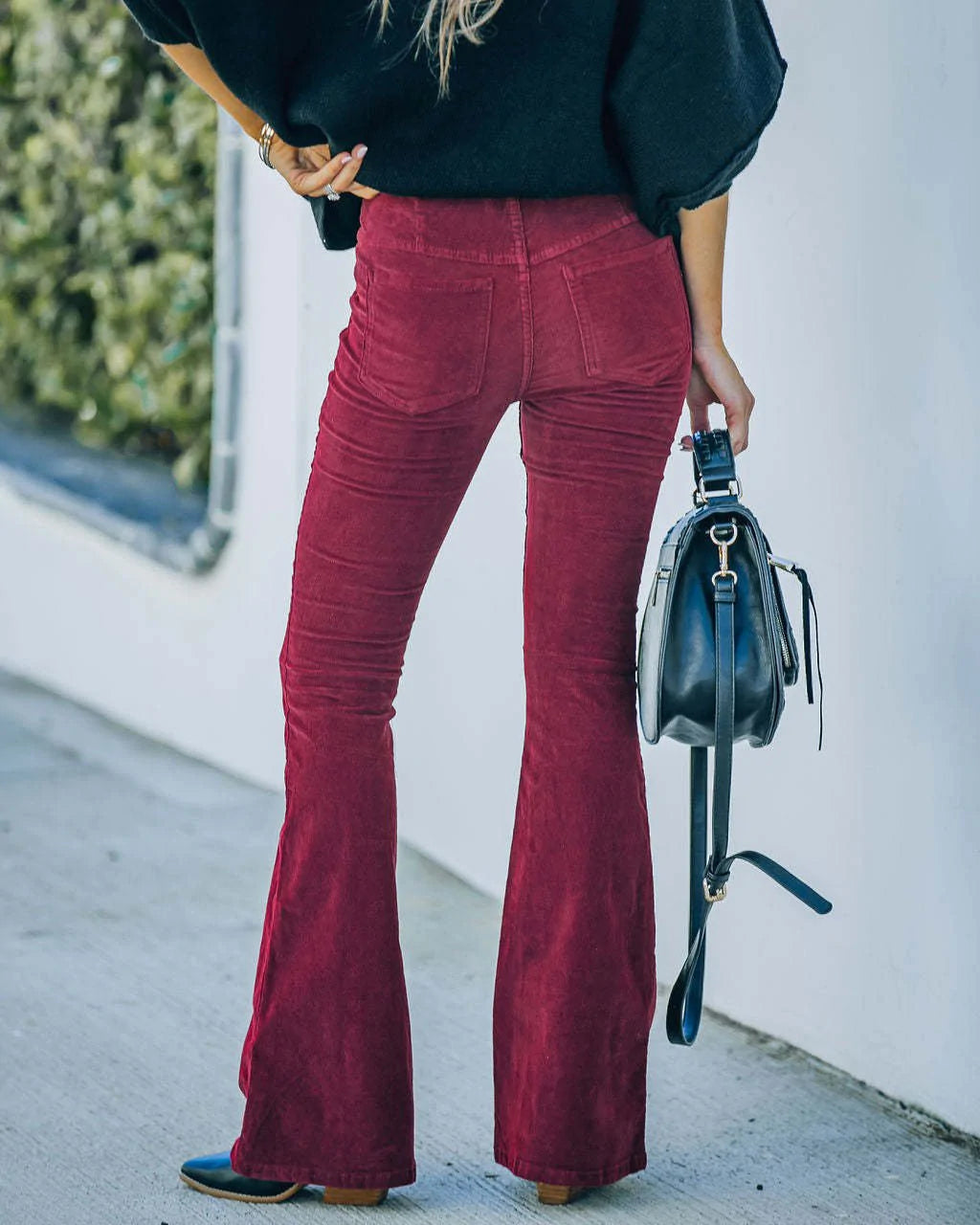 Maureen | hoge taille flare broek voor dames
