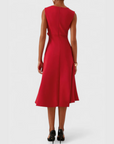 Sheila™ - Gedrapeerde Asymmetrische Midi Jurk