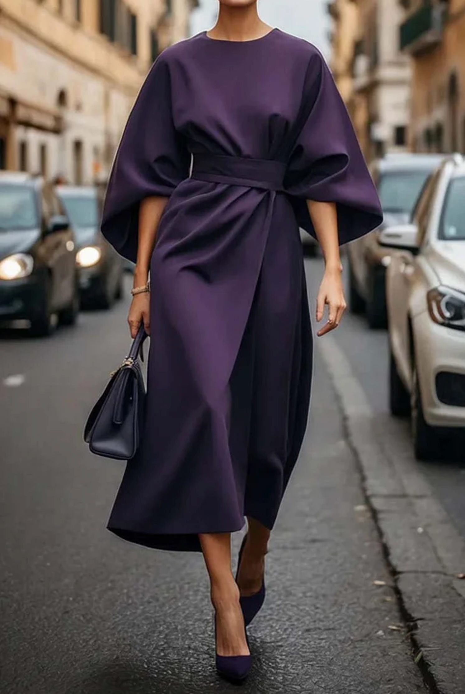 Wendy™ - Elegante Jurk met Ballonmouwen