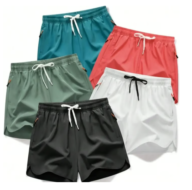 Heren Sneldrogende Atletische Trainingsshorts - 5 Stuks