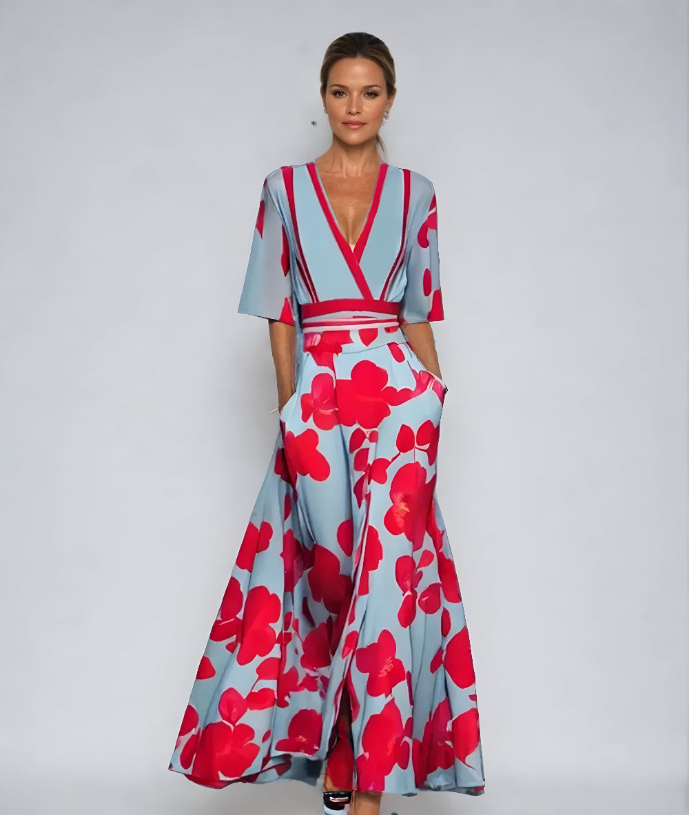Florita™ - Bloemen Wikkel Jurk