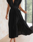 Maria™ - Elegante Geplooide Maxi Jurk