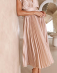 Maria™ - Elegante Geplooide Maxi Jurk