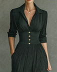 Erica™ | Elegante Jurk met Getailleerde Taille