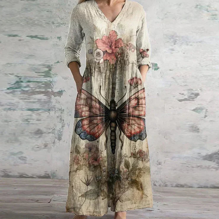 Kristen™ - Elegante Retro Maxi Jurk