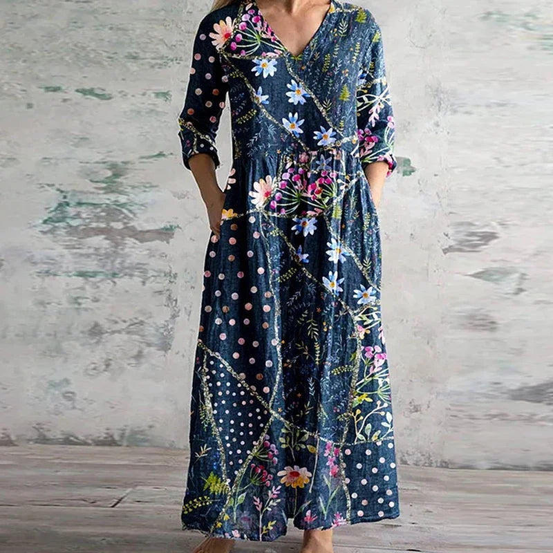 Kristen™ - Elegante Retro Maxi Jurk