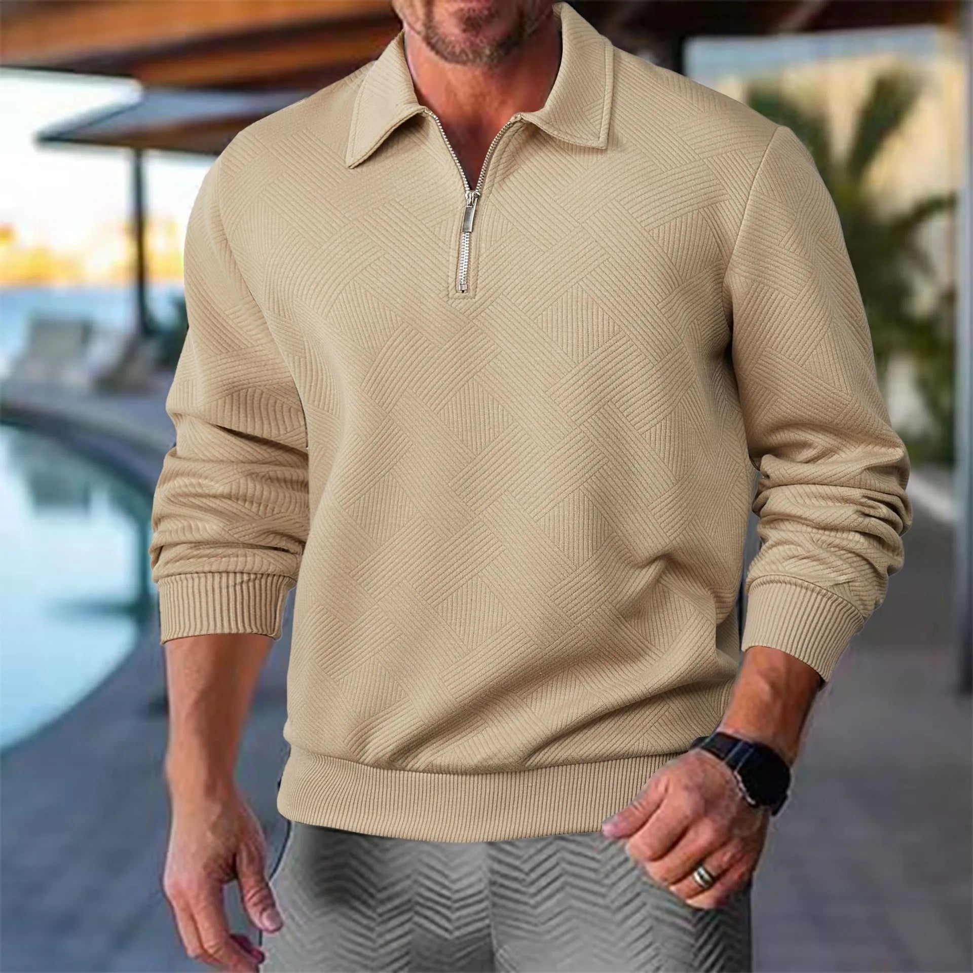 Henry - Luxe Trui Heren - Quarter Zip