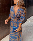 Julie™ - Dames Lange Mouw Maxi Jurk