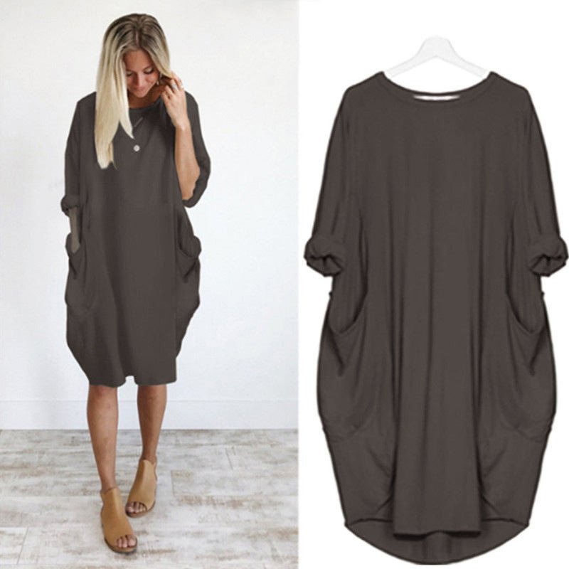 Gina™ - Elegante Jurk met Zakken