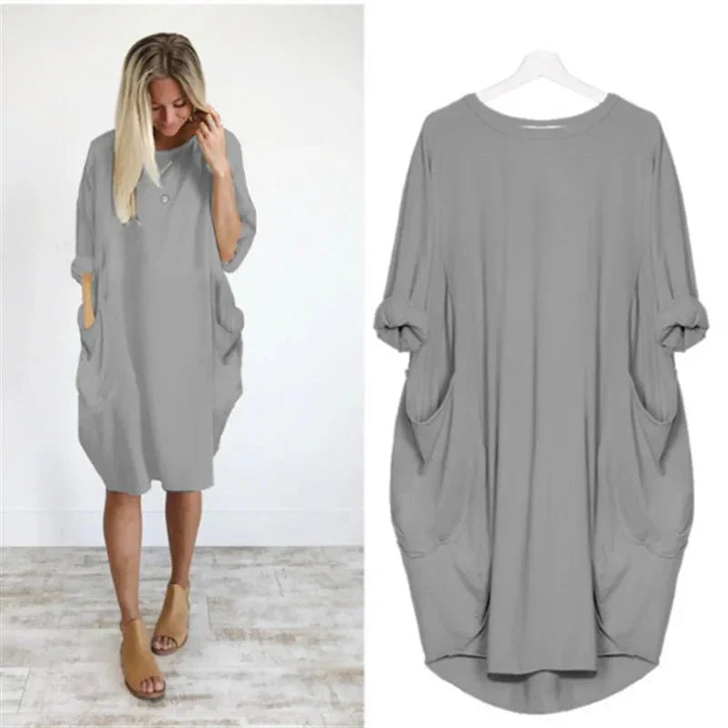 Gina™ - Elegante Jurk met Zakken