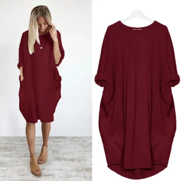 Gina™ - Elegante Jurk met Zakken
