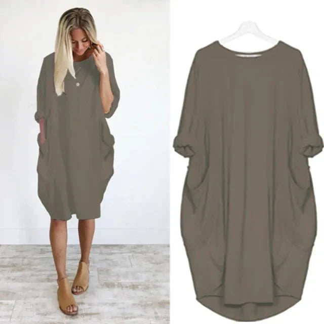 Gina™ - Elegante Jurk met Zakken