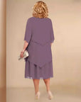 Ellen™ | Elegante Chiffon Jurk