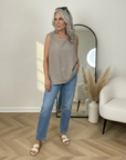 Harriet Katoenen Zomertop met Strik detail