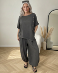 Hetty Linnen Co-Ord Set - Comfortabel & Stijlvol