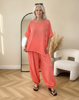 Hetty Linnen Co-Ord Set - Comfortabel & Stijlvol
