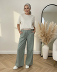 Wijde Pantalon met Riem - Comfortabel & Elegant