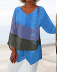 Crystal™ | Artistiek Lang Shirt met V-Hals
