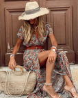 Justine™ - Luchtige Boho Maxi Jurk Met Bijpassende Riem