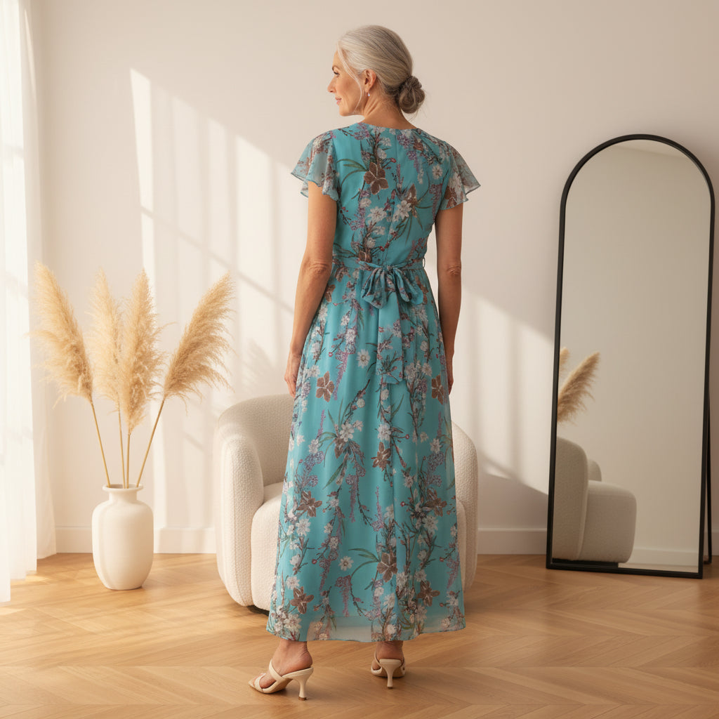 Daisy | Verfijnende Glamour Jurk — back view