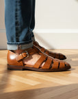 Premium Leren Sandalen voor Heren - Comfortabel & Antislip — back view