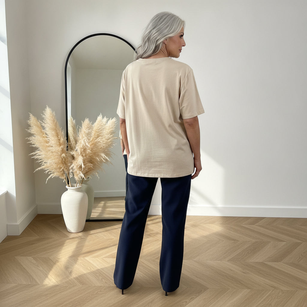 Brittany Bubble T-Shirt — back view