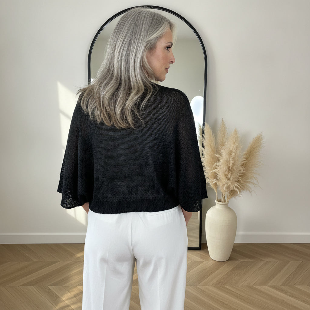 Tyler Strik Vest met Strikdetail — back view