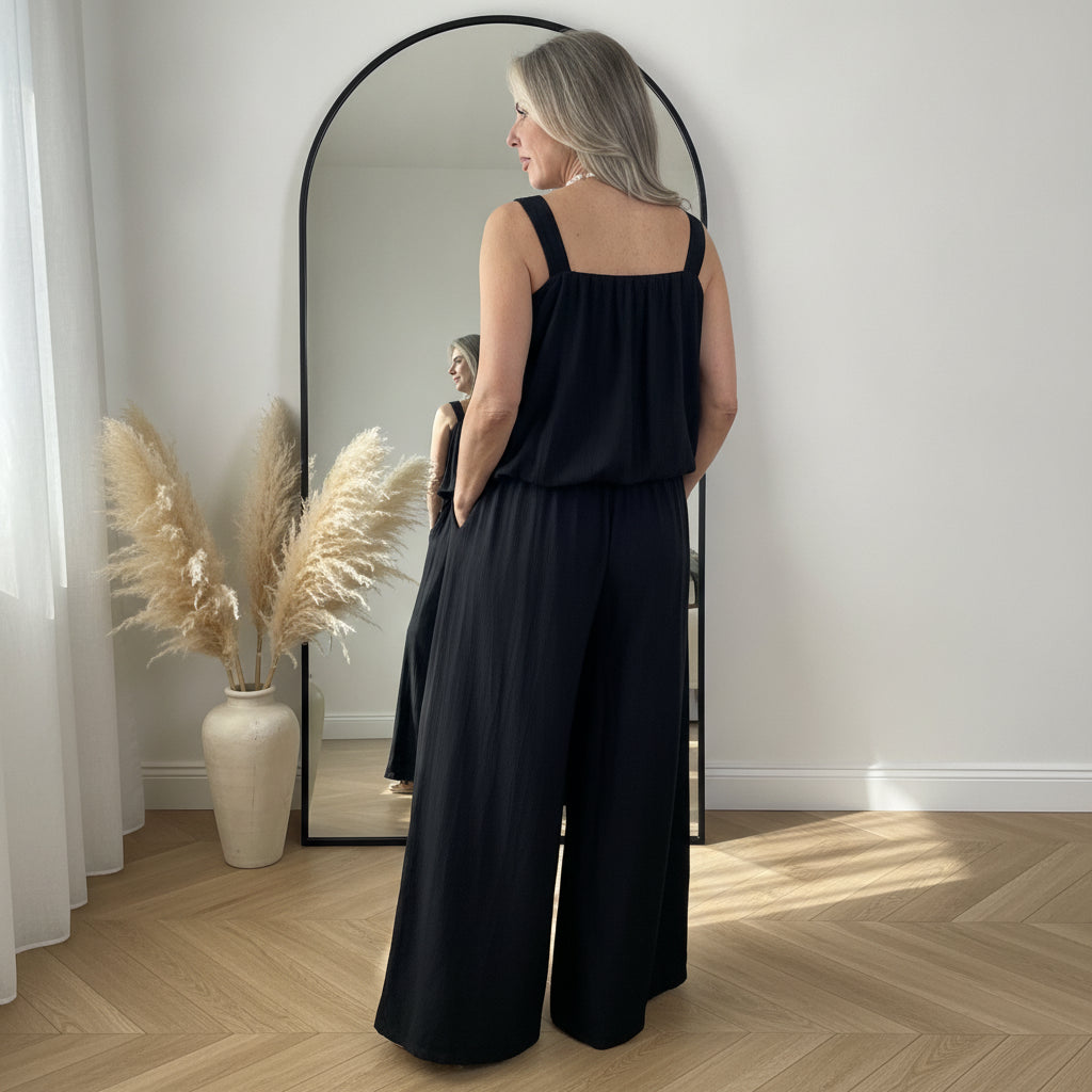 Leisa Co-ord Set - Elegante Tweedelige Set — back view