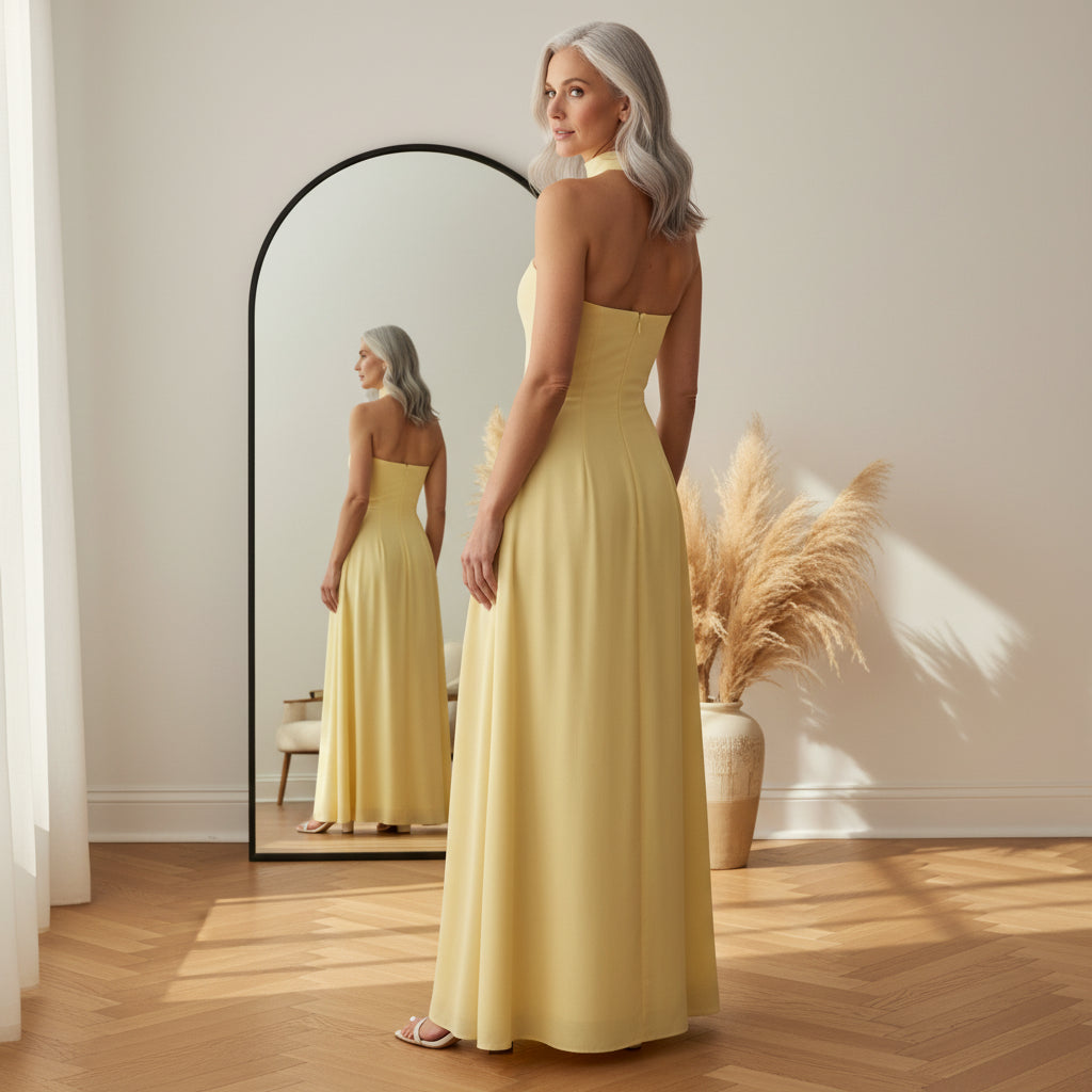Aura Maxi Jurk — back view
