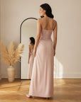 ARIA | Rose Muse Maxi Jurk — back view