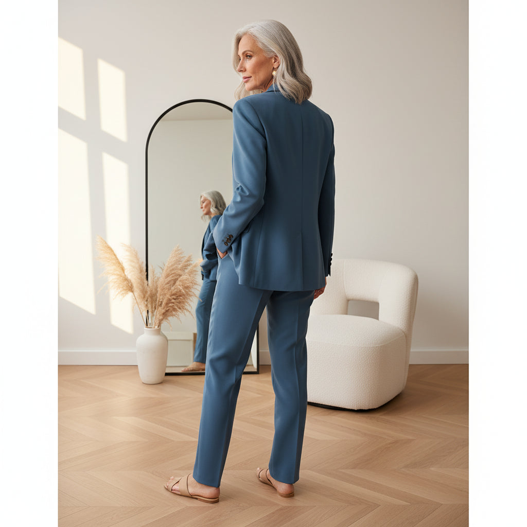 ELIZA - Elegant Pak met Klassieke Blazer — back view