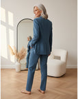 ELIZA - Elegant Pak met Klassieke Blazer — back view
