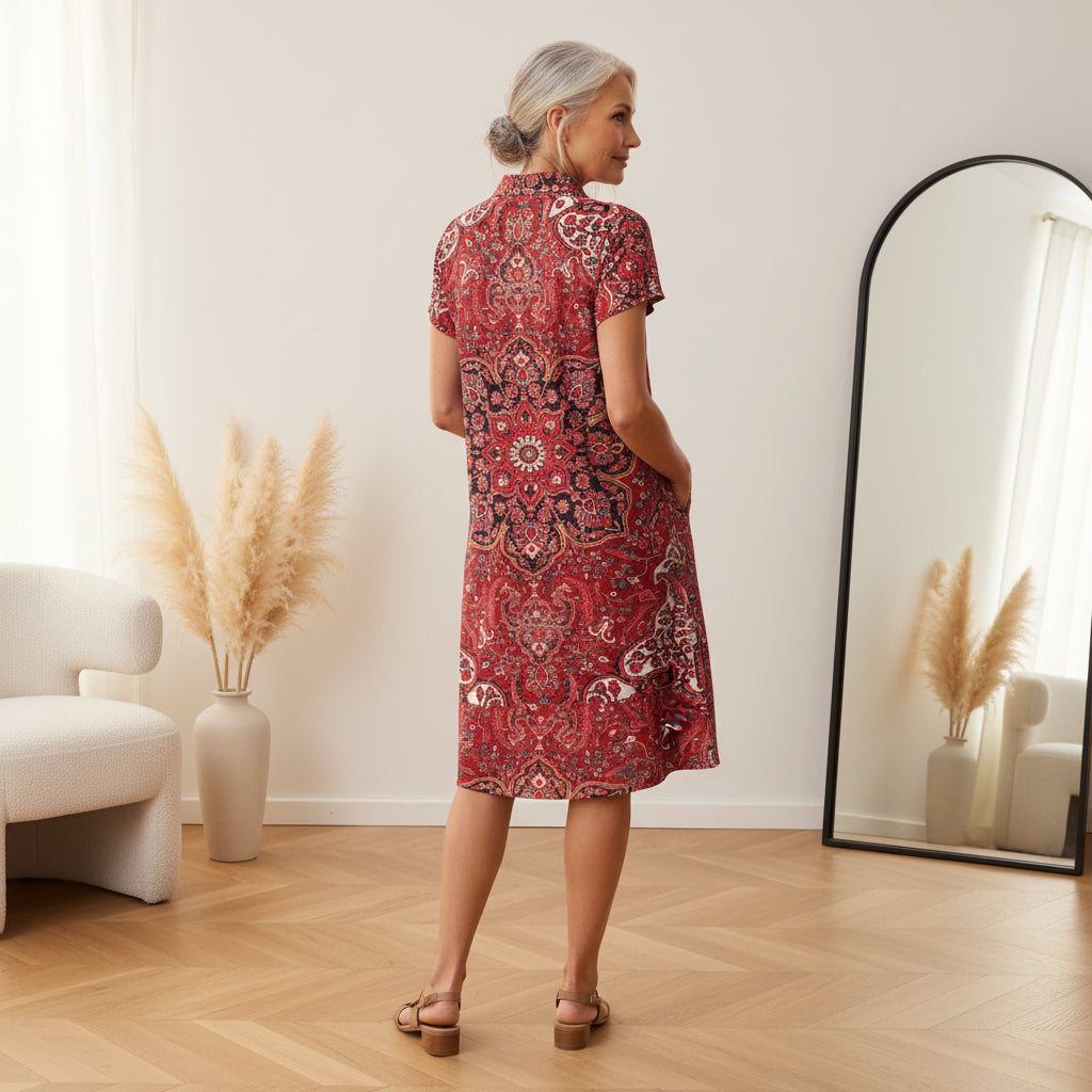 Elegante Cocktailjurk voor Dames — back view