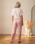 Chic Statement Shirt met Print - Wit — back view