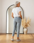 Chiara | Orthopedische Mocassin Sneakers voor Dames — back view