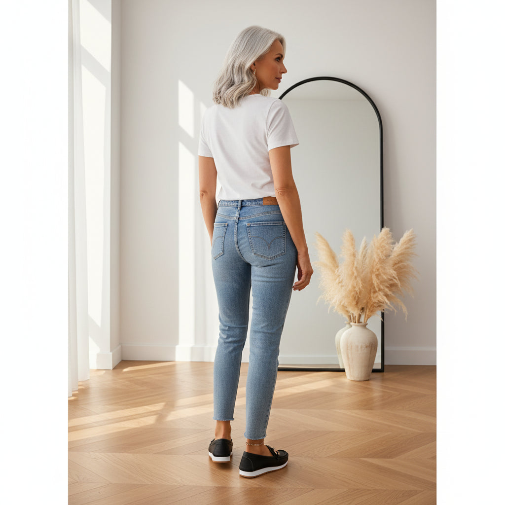 Elegante Platte Instappers voor Dames — back view