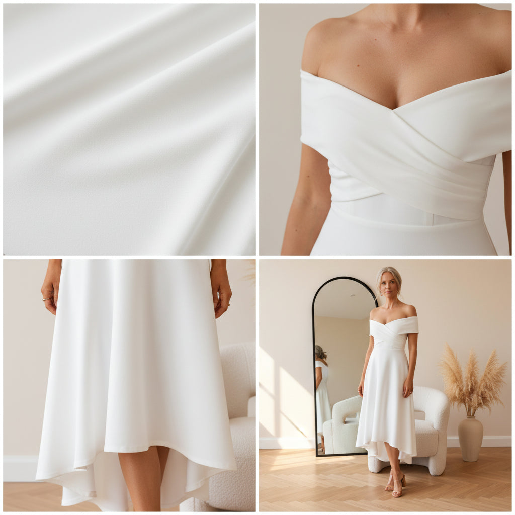 Belina Jurk - Wit — details