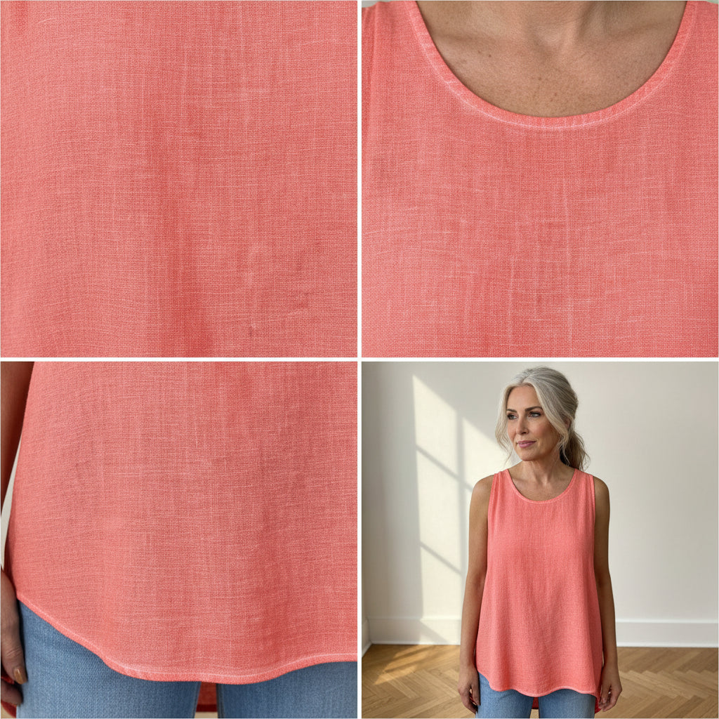 Harriet Katoenen Zomertop met Strikdetail — details