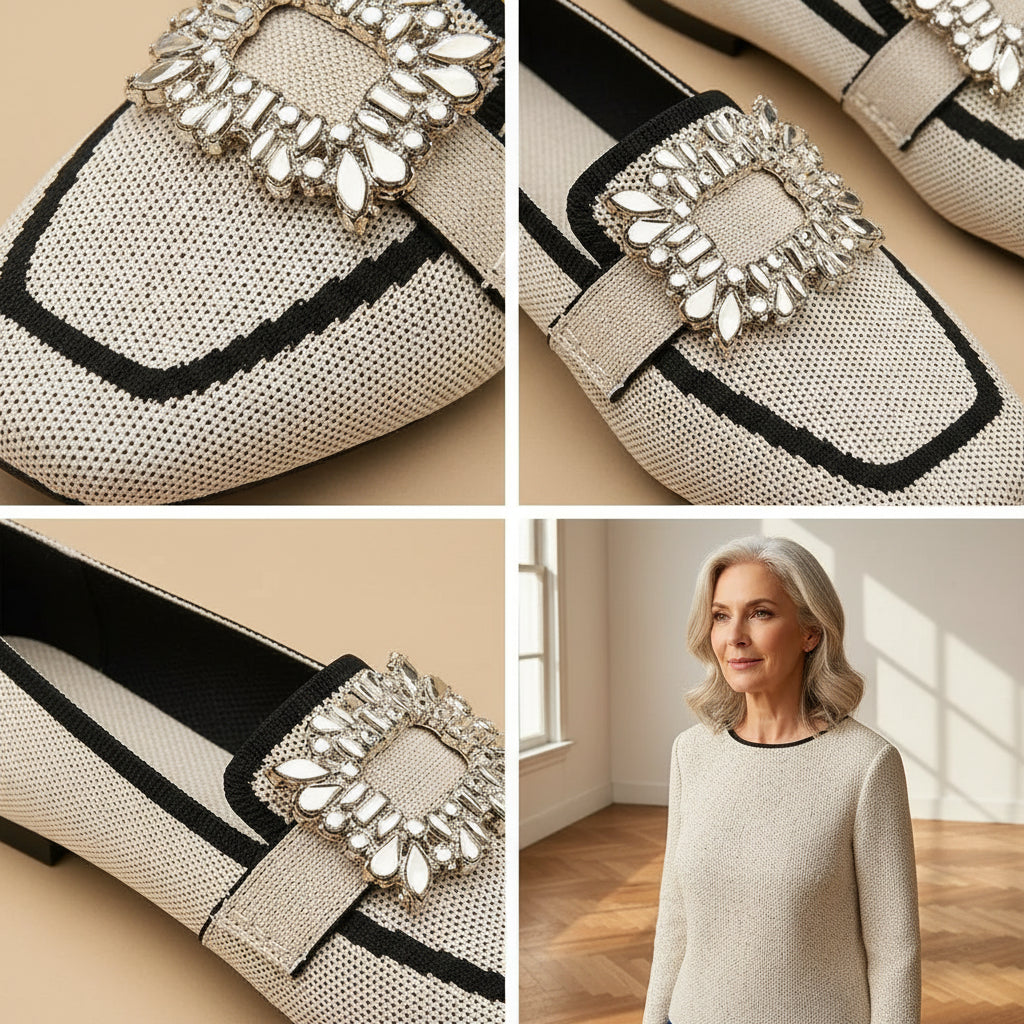 Carla - Elegante Platte Loafers — details