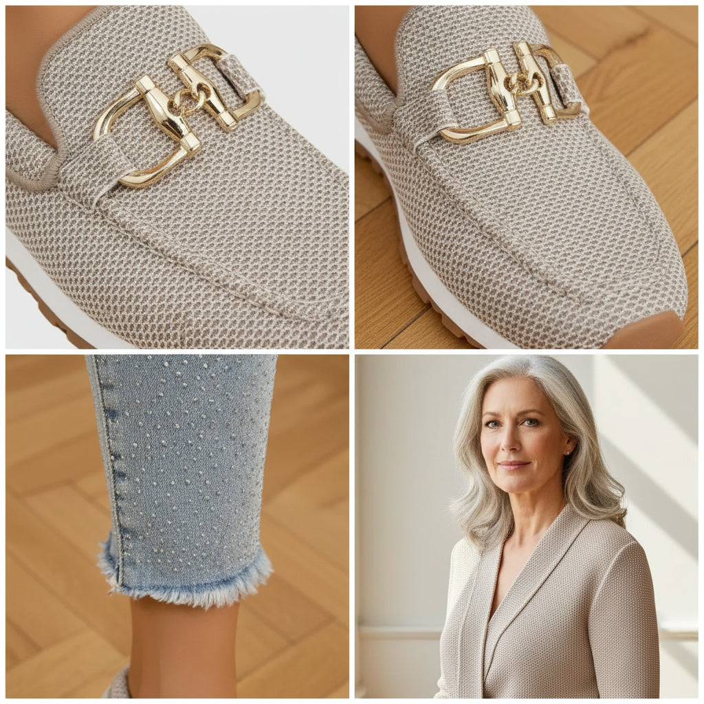 Chiara | Orthopedische Mocassin Sneakers voor Dames — details