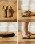 Elegante Suède Clog - Tijdloos Comfort en Stijl — details