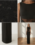 Kanten Illusie Maxi Jurk — details